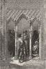 SPAIN. Gate of the Sala de Justicia 1881 old antique vintage print picture