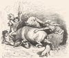 SPAIN. Sketch in the suburbs of Granada 1881 old antique vintage print picture
