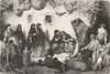 SPAIN. An adventure at Sacro-Monte 1881 old antique vintage print picture