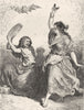 SPAIN. A Gipsy dancing the Zorongo 1881 old antique vintage print picture
