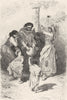 SPAIN. Dance of Gipsy children at Sacro Monte 1881 old antique print picture