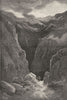 SPAIN. The Barranco of Poqueira in the Alpujarras 1881 old antique print