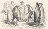 SPAIN. A duel with the Navaja 1881 old antique vintage print picture