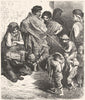 SPAIN. The young Toreros. A scene in Ronda 1881 old antique print picture
