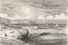 SPAIN. Cadiz 1881 old antique vintage print picture