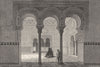 SPAIN. La Sala de Embajadores, Alcazar, Seville 1881 old antique print picture