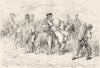 SPAIN. Peasants going to the fair 1881 old antique vintage print picture