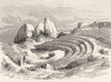 SPAIN. Ruins of Italica, near Seville 1881 old antique vintage print picture
