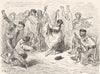 SPAIN. The Bolero 1881 old antique vintage print picture