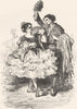 SPAIN. Andalucian Dancers 1881 old antique vintage print picture