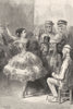 SPAIN. A dancing academy, Seville 1881 old antique vintage print picture