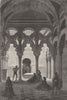 SPAIN. Chapel of the Zancarron, Mosque of Cordoba 1881 old antique print