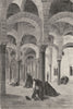 SPAIN. Interior of the Mosque of Cordoba 1881 old antique print picture