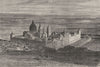 SPAIN. General view of the Escurial 1881 old antique vintage print picture