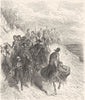 SPAIN. Students travelling with Muleteers 1881 old antique print picture