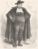 SPAIN. Charro of Salamanca 1881 old antique vintage print picture