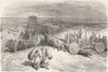 SPAIN. Sahagun, Province of Leon 1881 old antique vintage print picture