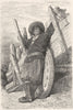 SPAIN. Native cart and chestnut Merchant 1881 old antique print picture