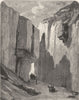 SPAIN. Gorges of Pancorbo 1881 old antique vintage print picture