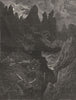 SPAIN. The Sierra de Oca, near Miranda de Ebro 1881 old antique print picture