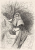 SPAIN. Peasant woman, Majorca 1881 old antique vintage print picture