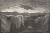 SPAIN. Rocks of Aumalluch 1881 old antique vintage print picture