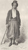 SPAIN. Peasant, Majorca 1881 old antique vintage print picture