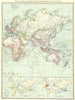 OLD WORLD. British Spanish Portuguese empires trade routes 1500 1650 1907 map