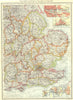 ENGLAND EAST. London Docks; Hull; Dover; Southampton; Portsmouth 1907 old map