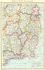 IRELAND. Dublin and South-East Ireland 1907 old antique vintage map plan chart