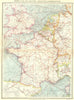 FRANCE. & low countries. Industries & communications 1907 old antique map