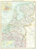 NETHERLANDS. maps of Amsterdam; Dutch Possessions 1907 old antique chart