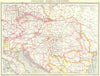 AUSTRIA. Austria-Hungary. Industries and Communications 1907 old antique map