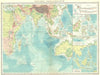 INDIAN OCEAN. Cables & depths; Malay Archipelago 1907 old antique map chart