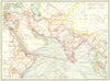 ASIA. The Near East. Industries and Communications 1907 old antique map chart