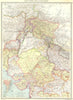 INDIA. North-West India and The Pamirs; Inset map of Mumbai 1907 old