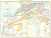 AFRICA. French North Africa and Morocco 1907 old antique map plan chart