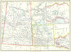 CANADA. Central including Manitoba & Saskatchewan; Eastern Ontario 1907 map