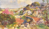 MALTA. Typical landscape (Dingli) 1927 old vintage print picture