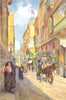 MALTA. Strada Mezzodi-The West End of Valletta (Dingli) 1927 old vintage print