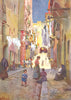 MALTA. Strada San Patrizio-The East End of Valletta (Dingli) 1927 old print