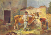 MALTA. Farmyard scene (Dingli) 1927 old vintage print picture