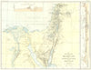 HOLY LAND. Physical; Sinai Egypt; Aelanitic Gulf Lebanon; Gaza Moab 1900 map