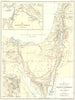 HOLY LAND. Migration Abraham places mentioned Patriarch Exodus Sinai 1900 map