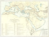 GENTILE NATIONS. Prophets & historical books of old testament 1900 map