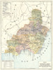 SPAIN. Mapa de la Provincia de Almeria 1913 old antique vintage plan chart
