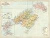 SPAIN. Mapa de las Baleares(Balearics) 1913 old antique vintage plan chart
