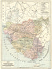 SPAIN. Mapa de la Provincia de Cadiz 1913 old antique vintage plan chart