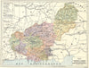 SPAIN. Mapa de la Provincia de Granada 1913 old antique vintage plan chart