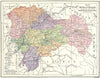 SPAIN. Mapa de la Provincia de Guadalajara 1913 old antique plan chart